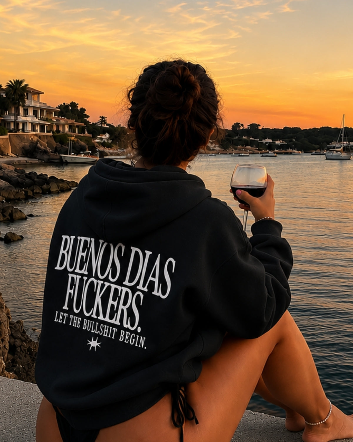BUENOS DIAS FUCKERS - Women Oversized Hoodie