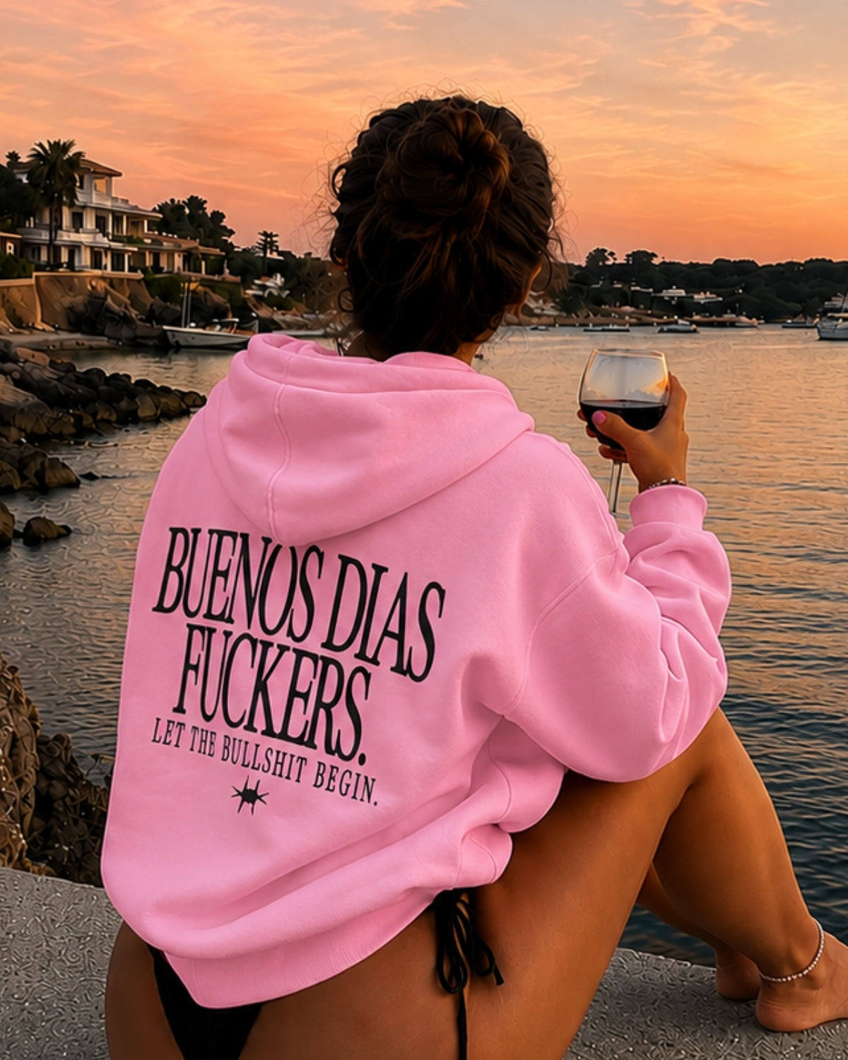 BUENOS DIAS FUCKERS - Women Oversized Hoodie
