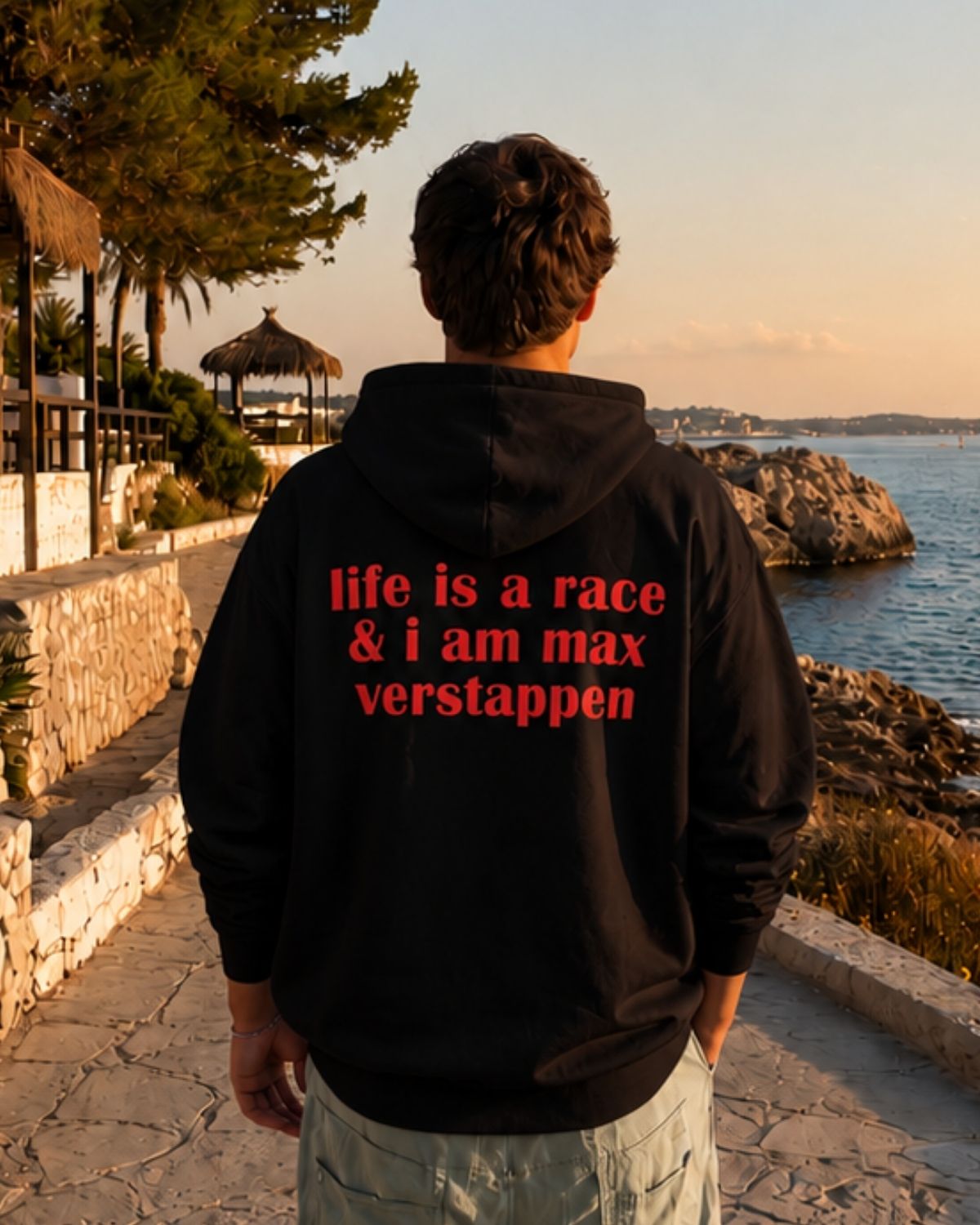LIFE IS A RACE  - Oversized Hoodie [ Unisex ]