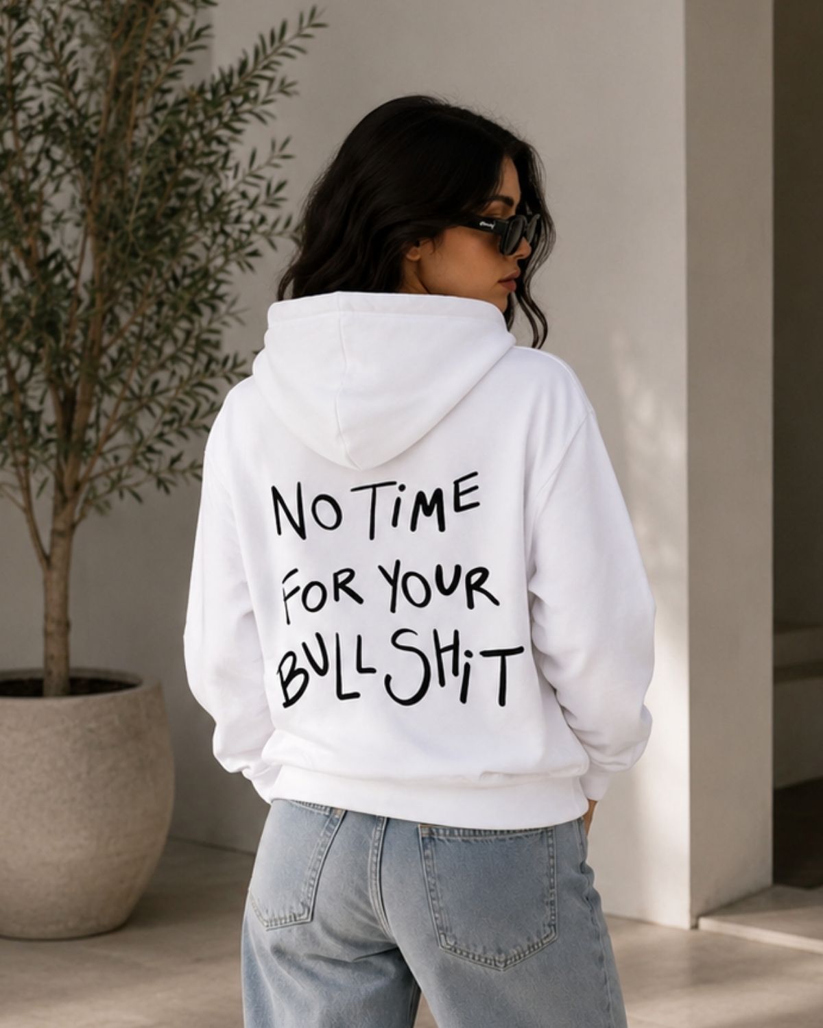 NO TIME FOR YOUR BULLSHIT - Women Oversized Hoodie