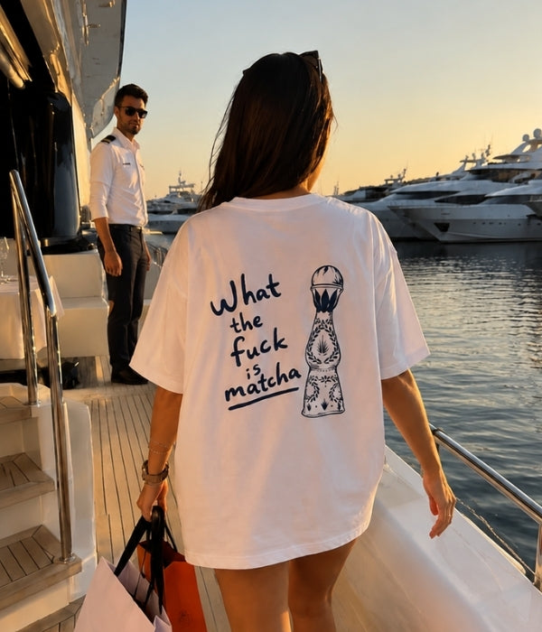 WHAT THE F*CK IS MATCHA  - Women Oversized T-shirt