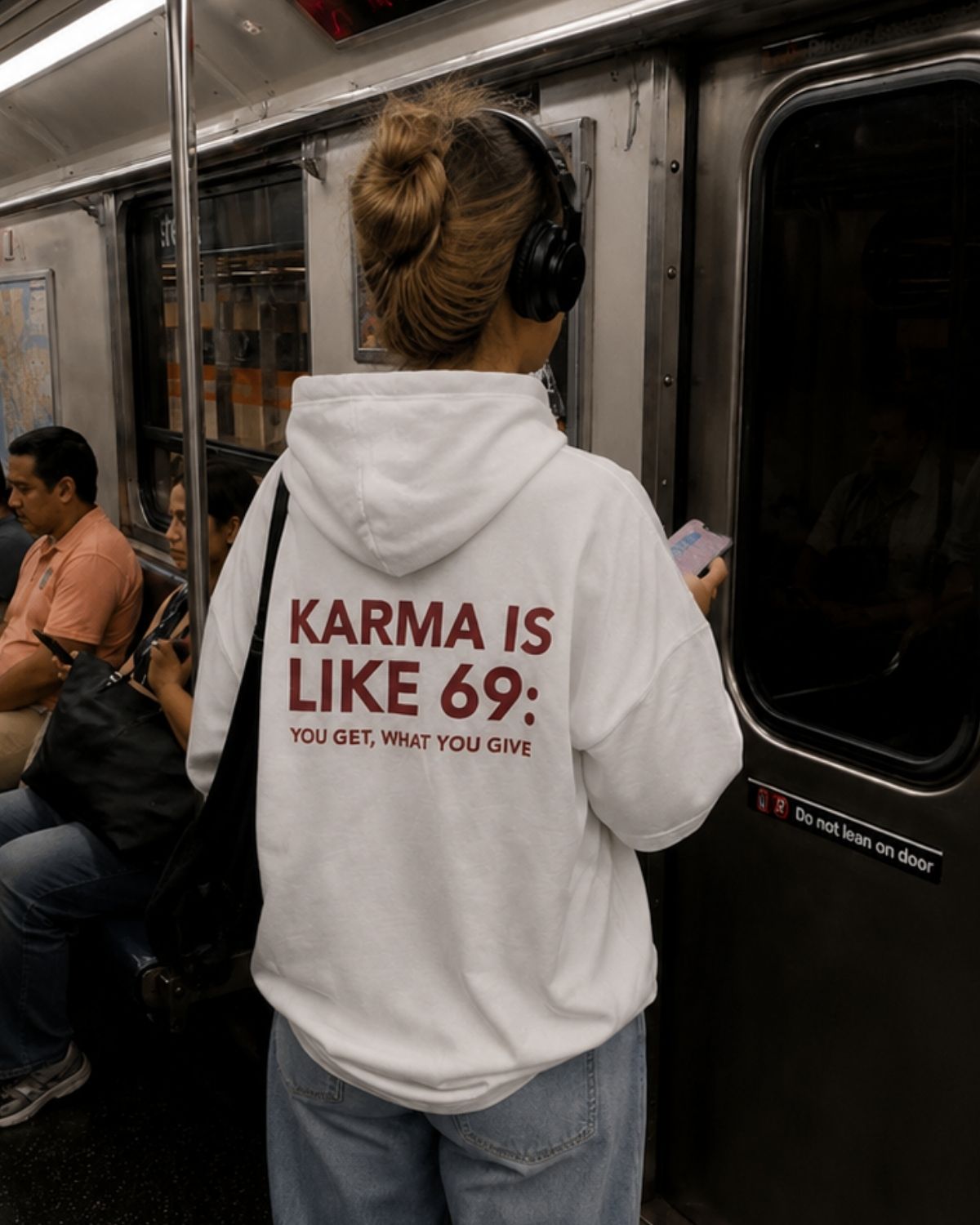 KARMA IS LIKE 69 - Women Oversized Hoodie