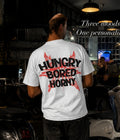 HUNGRY BORED HORY - Oversized T-shirt  [ Unisex ]