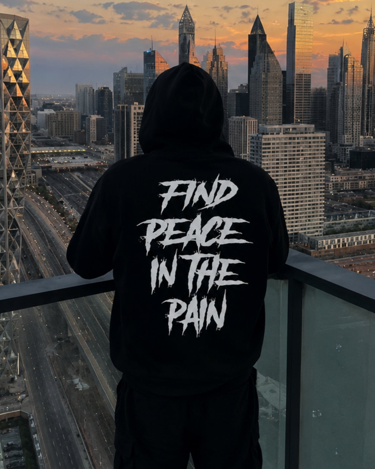 FIND PEACE IN THE PAIN  - Oversized Hoodie [ Unisex ]