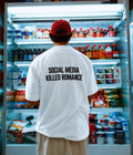 SOCIAL MEDIA KILLED ROMANCE - Oversized T-shirt  [ Unisex ]