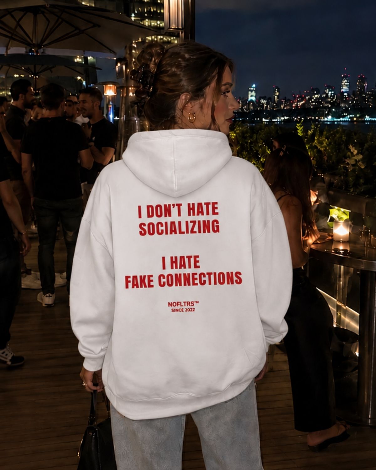 I DON'T HATE SOCIALIZING- Women Oversized Hoodie