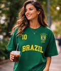 Brazil  - Women Oversized T-shirt  [ Unisex ]