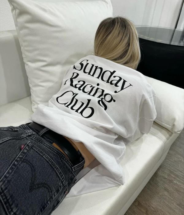 SUNDAY RACING CLUB - Women Oversized T-shirt