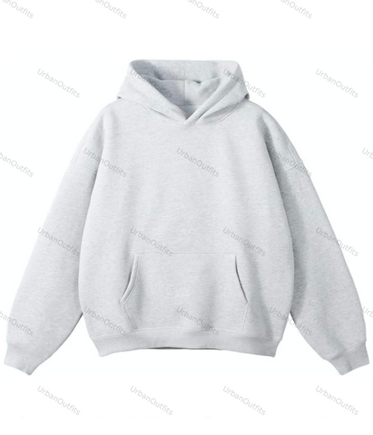 'Light Mwans ' Oversized Plain Hoodie