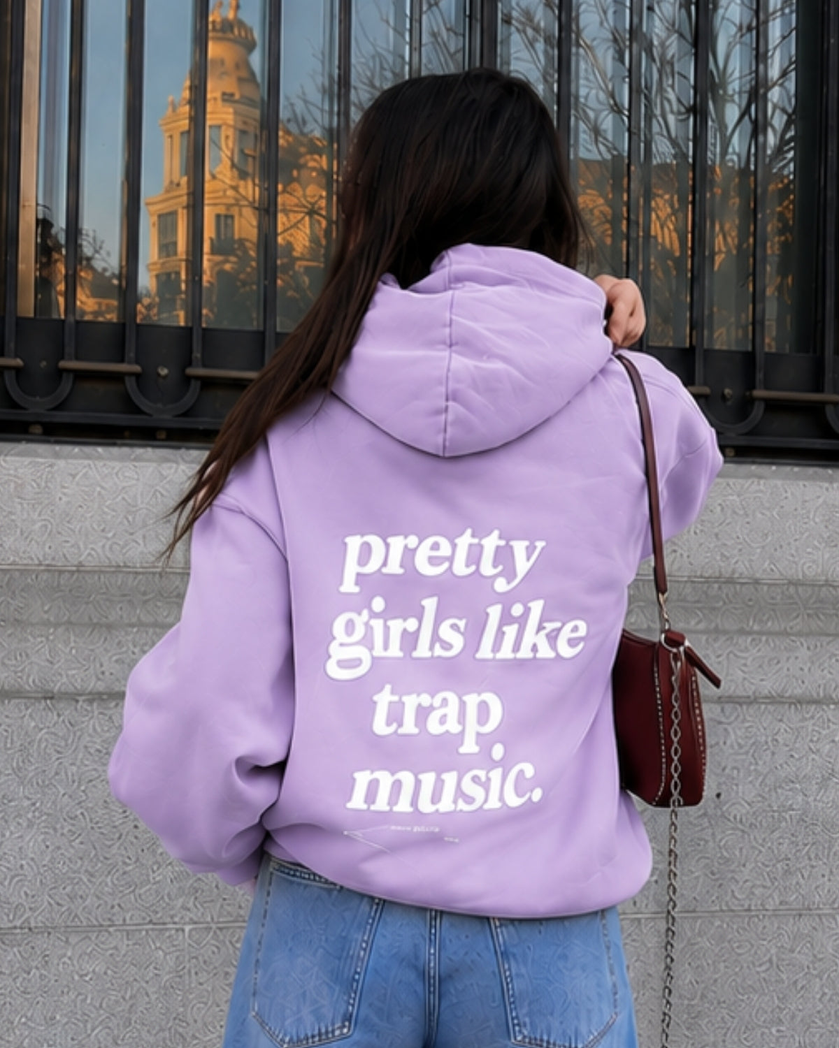 PRETTY GIRLS LIKE TRAP MUSIC - Women Oversized Hoodie