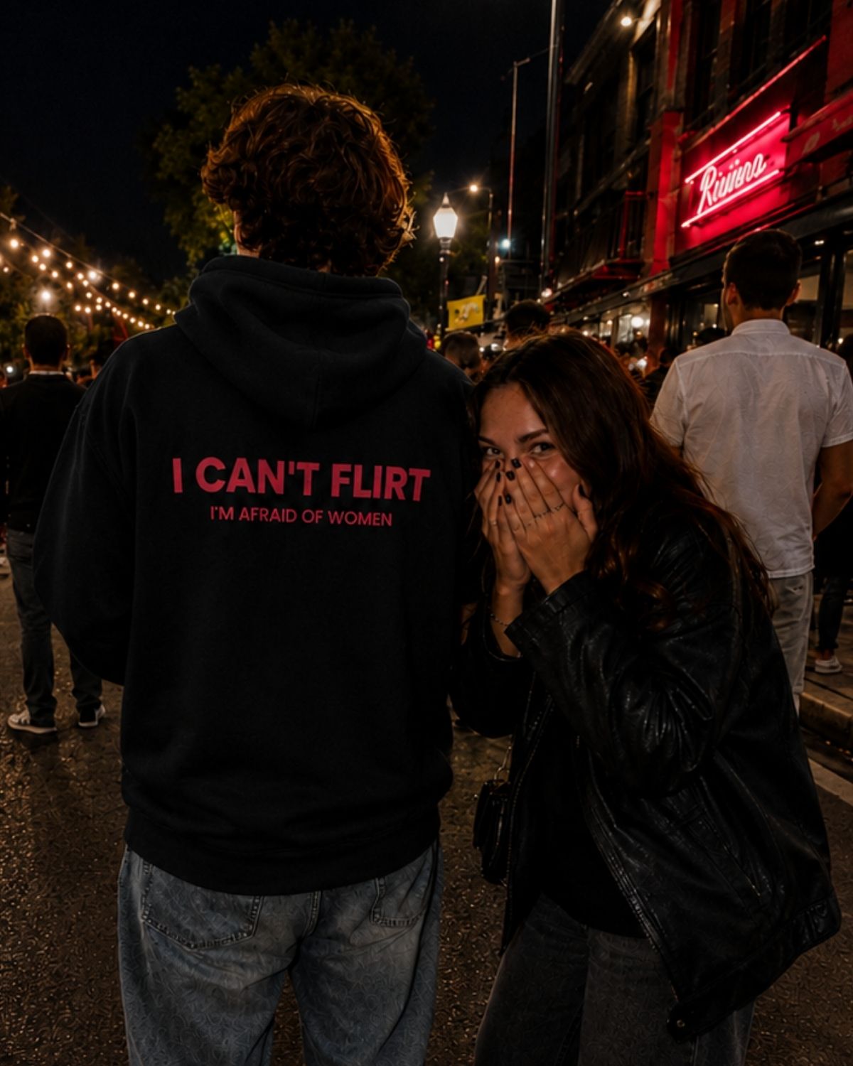 I CAN'T FLIRT - Oversized Hoodie [ Unisex ]