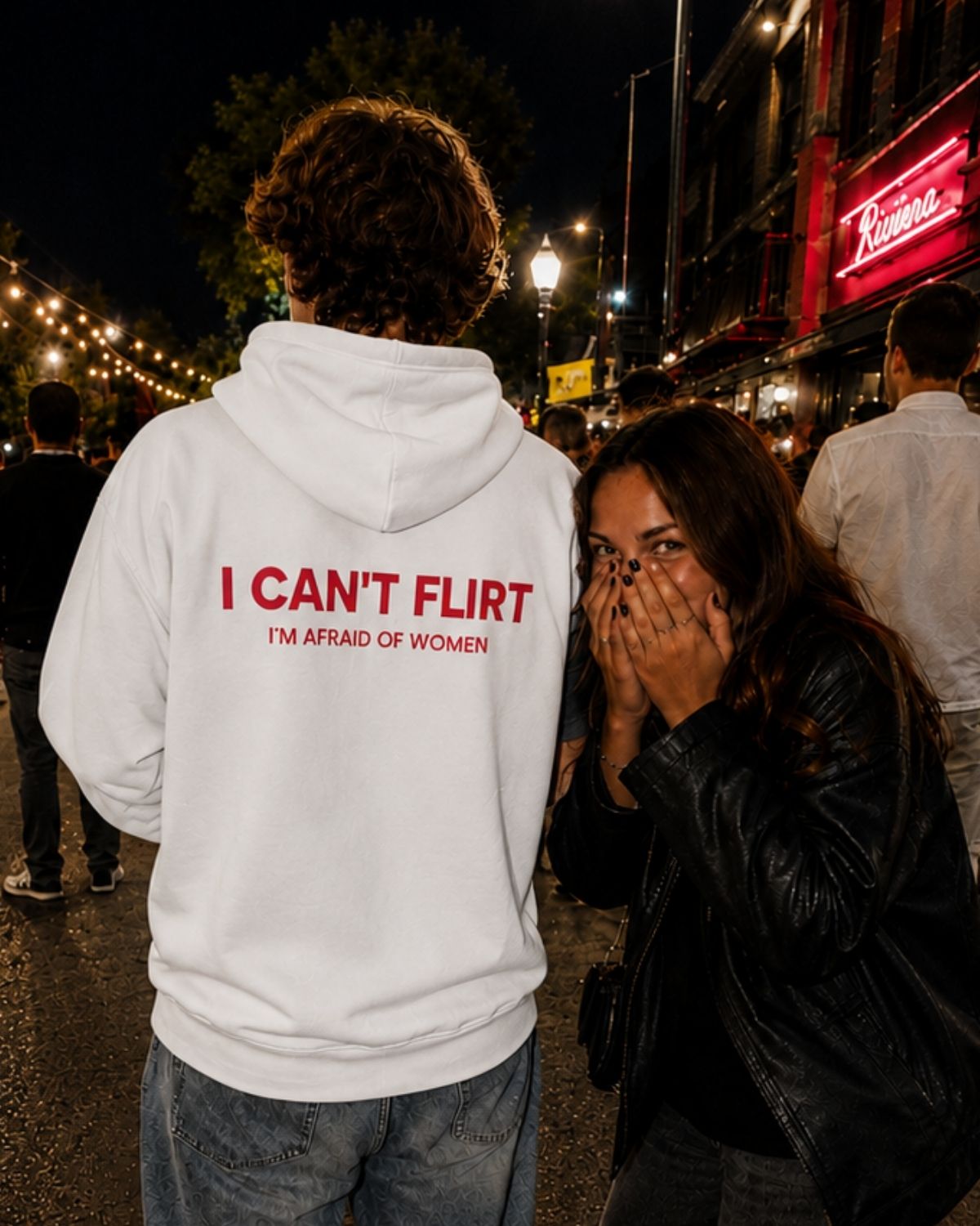 I CAN'T FLIRT - Oversized Hoodie [ Unisex ]