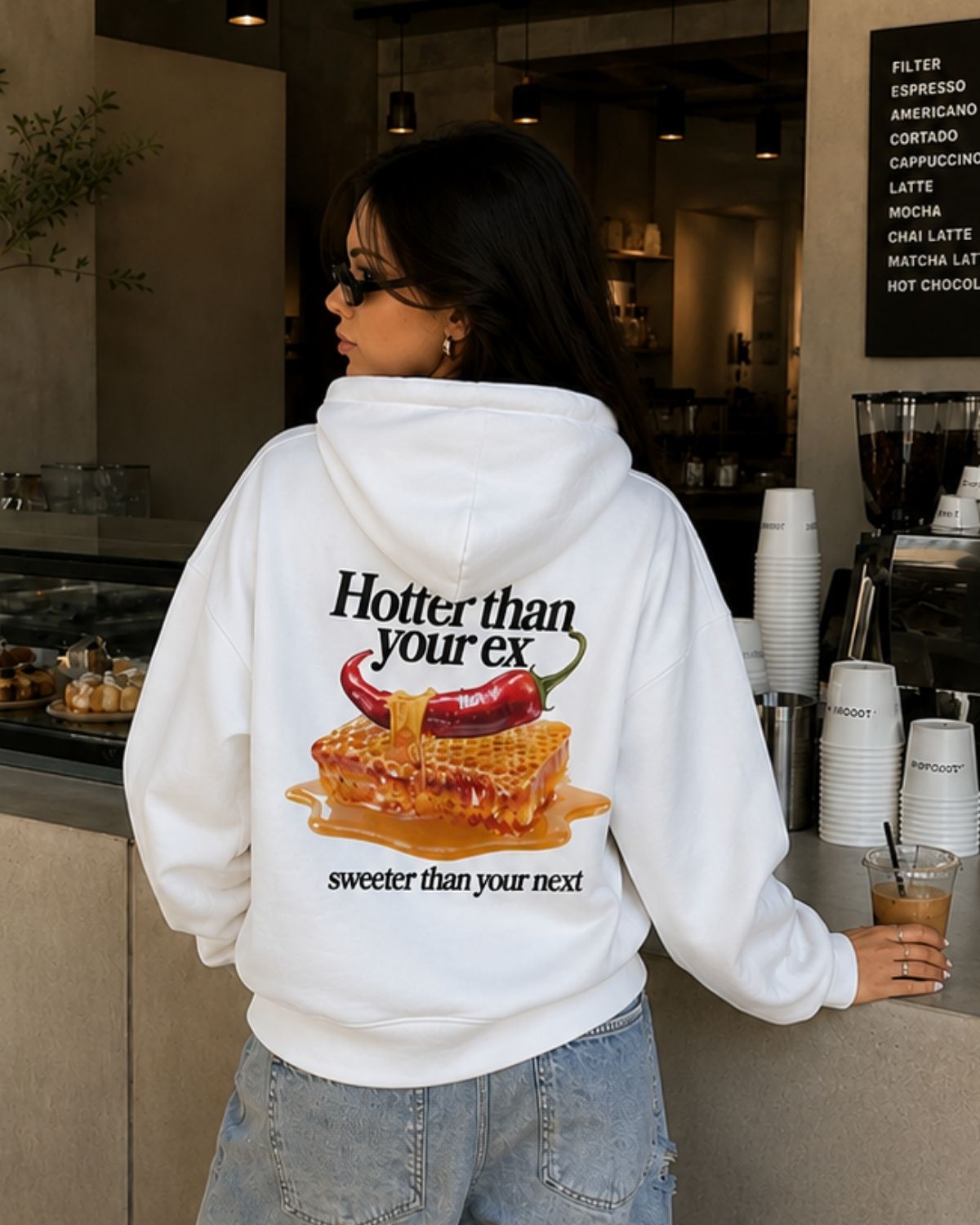 HOTTER THAN YOUR EX - Women Oversized Hoodie