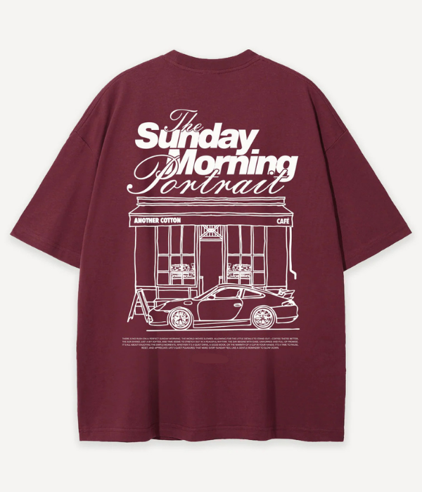 Sunday Morning -  Men Oversized T-shirt [ Unisex ]