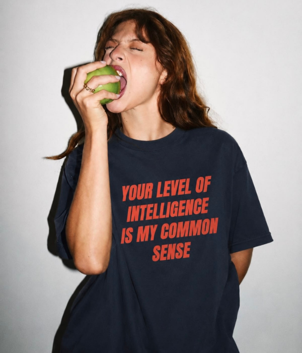 Your Level Of Intelligence is my common sense - Women Oversized T-shirt