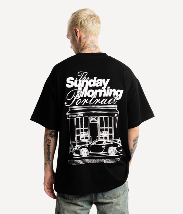 Sunday Morning -  Men Oversized T-shirt [ Unisex ]