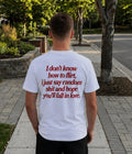 i don't know how to flirt - Oversized T-shirt  [ Unisex ]