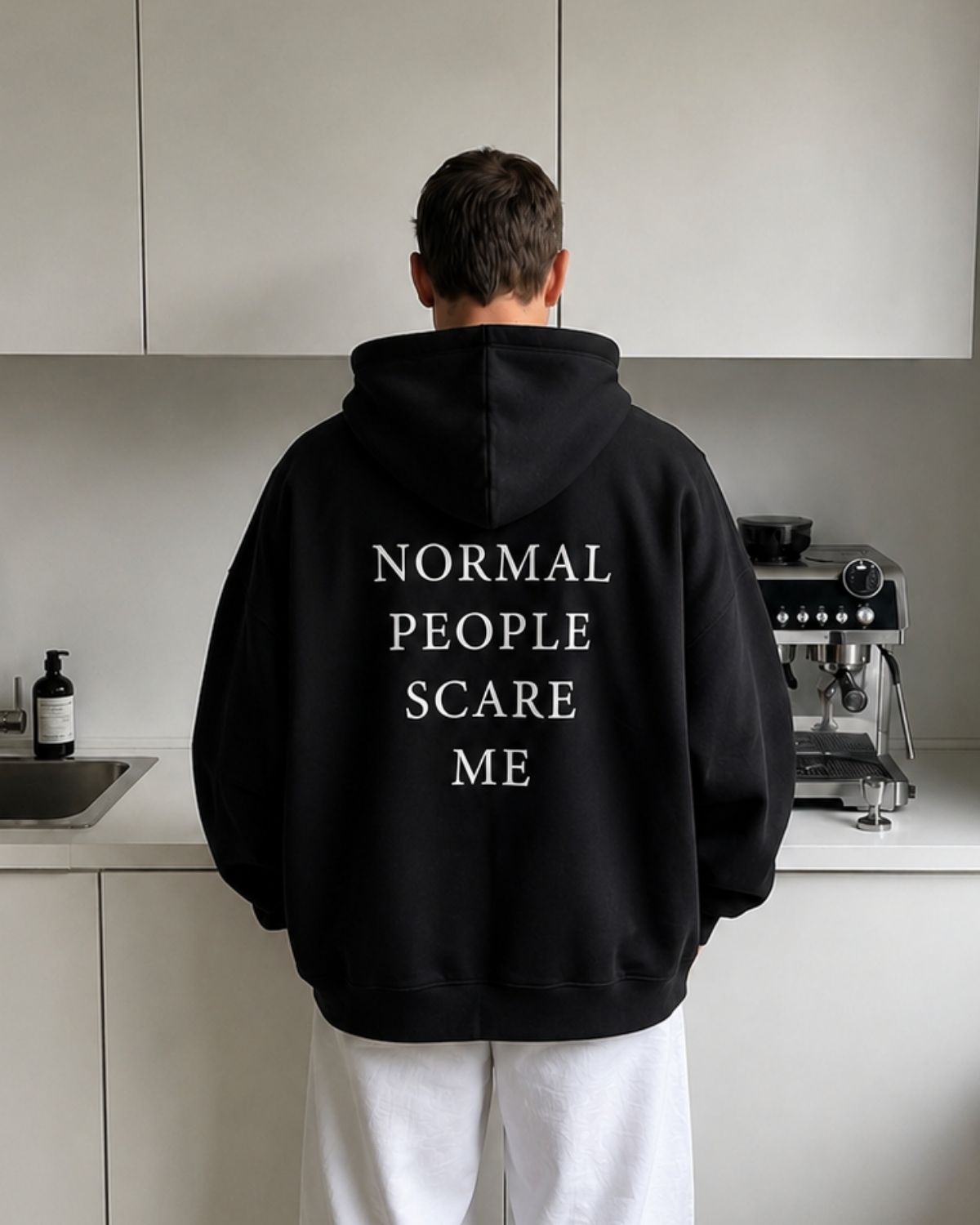 NORMAL PEOPLE SCARE ME - Oversized Hoodie [ Unisex ]