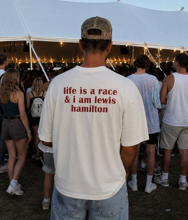 Life Is a race & i am lewis hamilton - Oversized T-shirt  [ Unisex ]