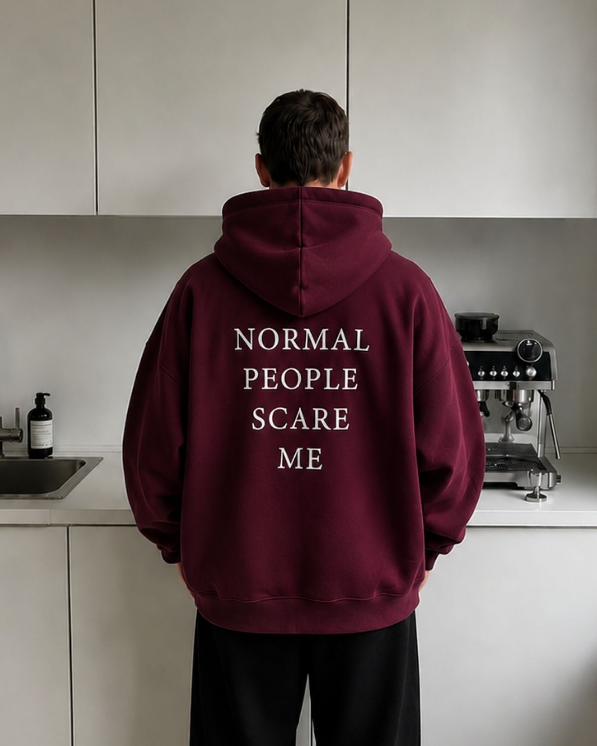 NORMAL PEOPLE SCARE ME - Oversized Hoodie [ Unisex ]