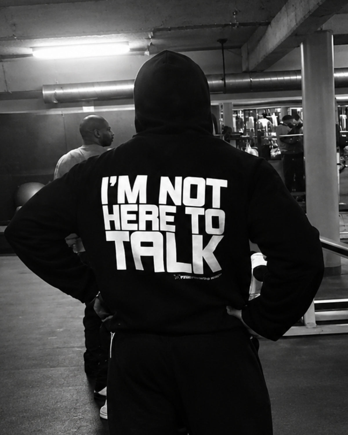 I'M NOT HERE TO TALK - Oversized Hoodie [ Unisex ]