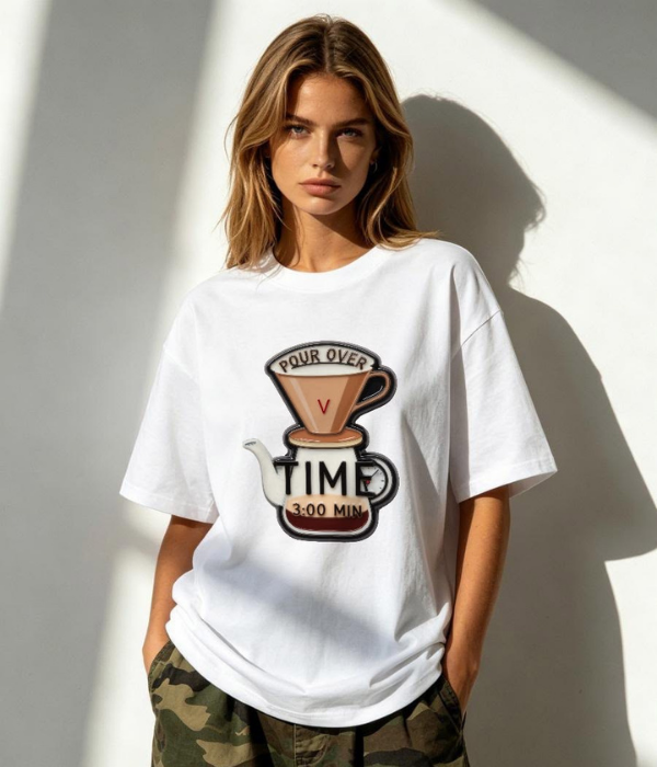 Pour Over Time - Women Oversized T-shirt