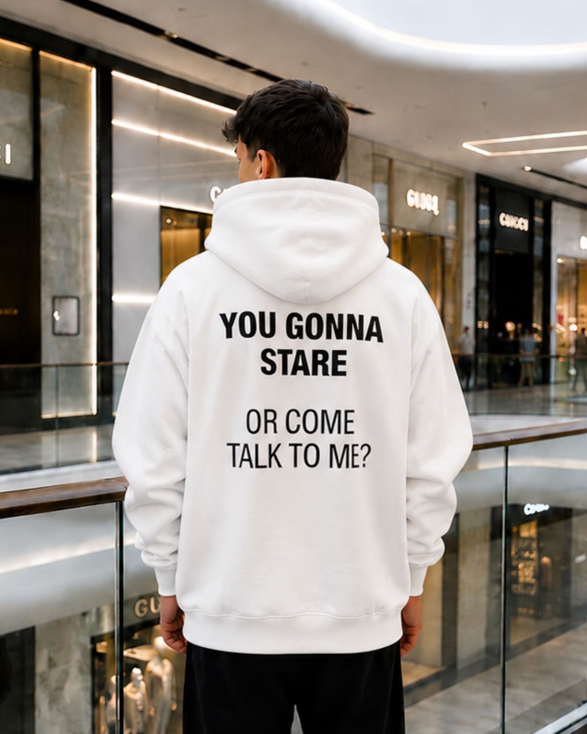 YOU GONNA STARE OR COME TALK TO ME- Oversized Hoodie [ Unisex ]