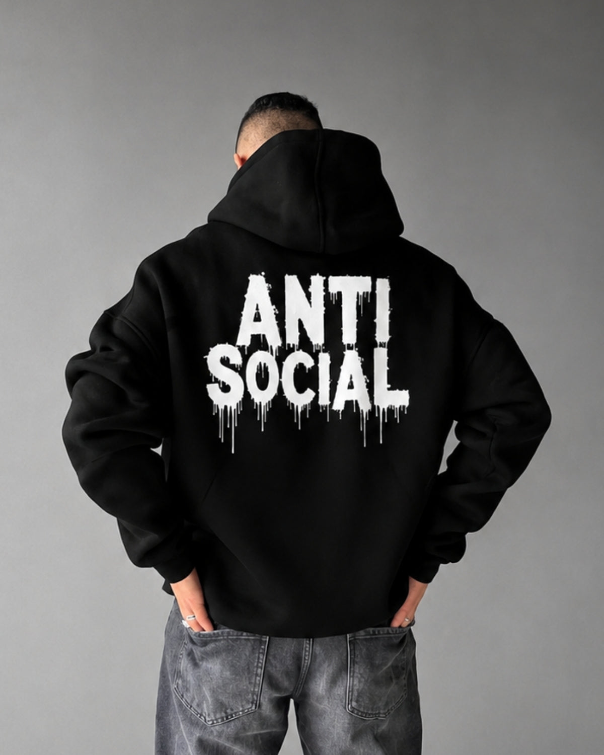 ANTI SOCIAL - Oversized Hoodie [ Unisex ]