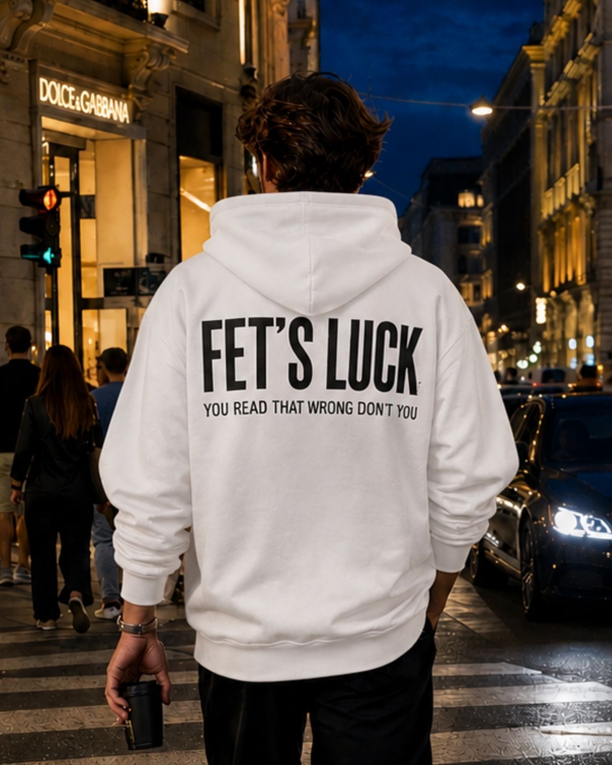 FET'S LUCK - Oversized Hoodie [ Unisex ]