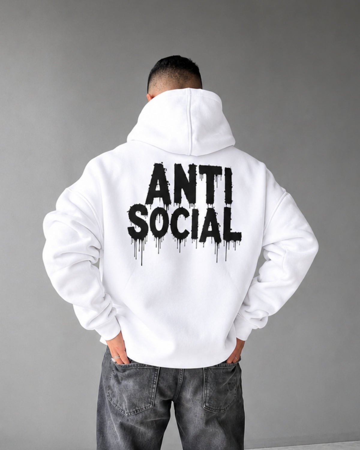 ANTI SOCIAL - Oversized Hoodie [ Unisex ]