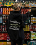 COMMUNITY IS A FEELING - Women Oversized Hoodie