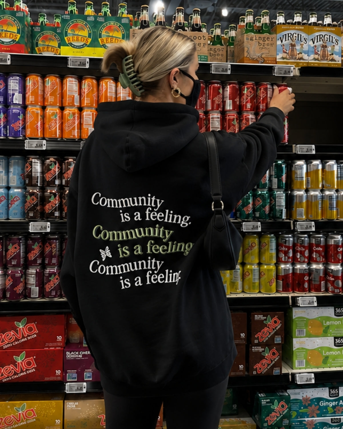 COMMUNITY IS A FEELING - Women Oversized Hoodie