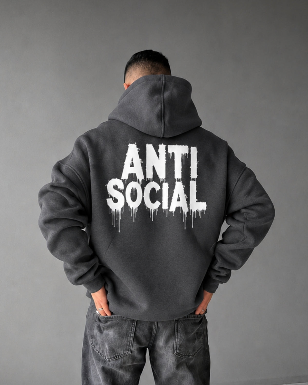 ANTI SOCIAL - Oversized Hoodie [ Unisex ]