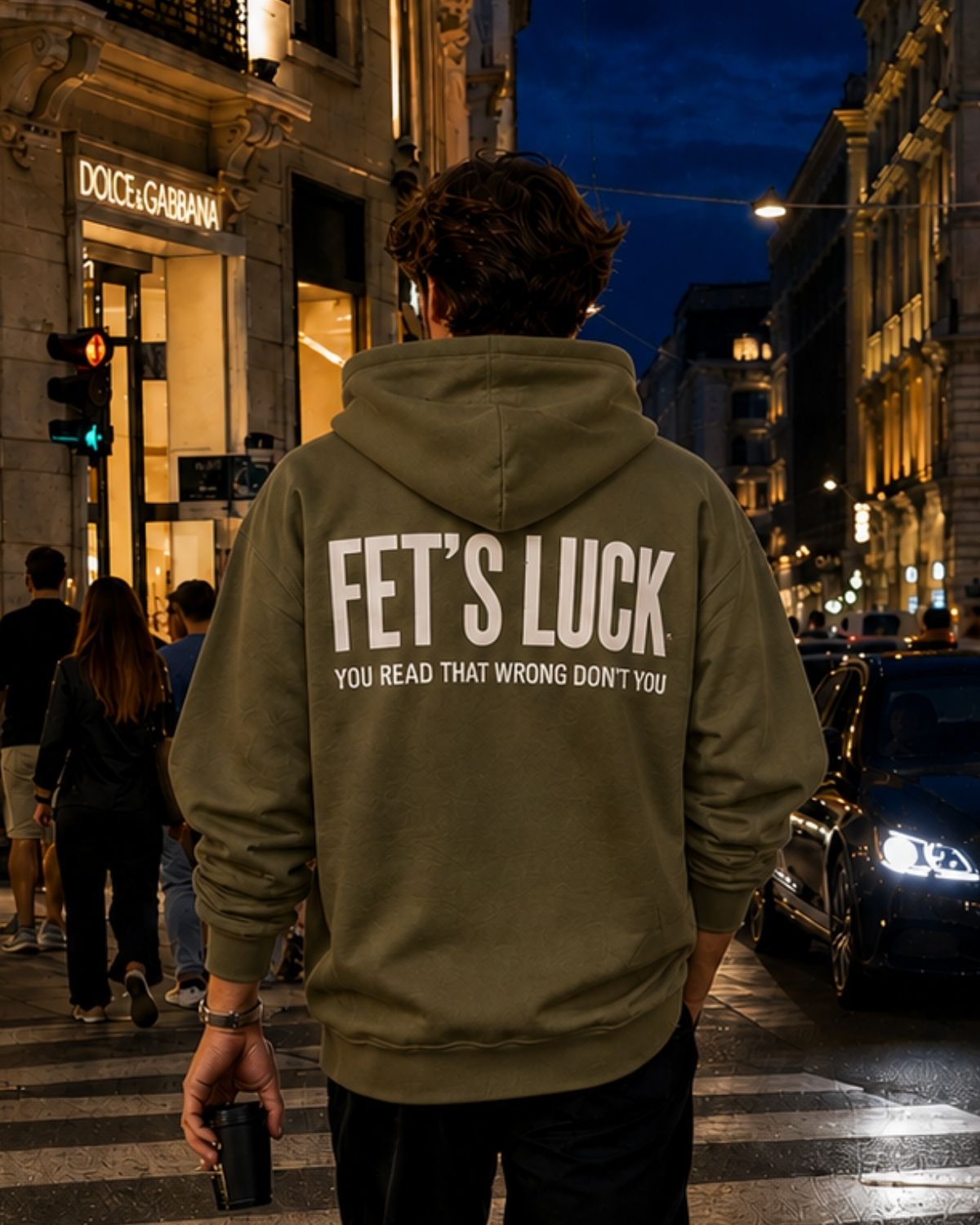 FET'S LUCK - Oversized Hoodie [ Unisex ]