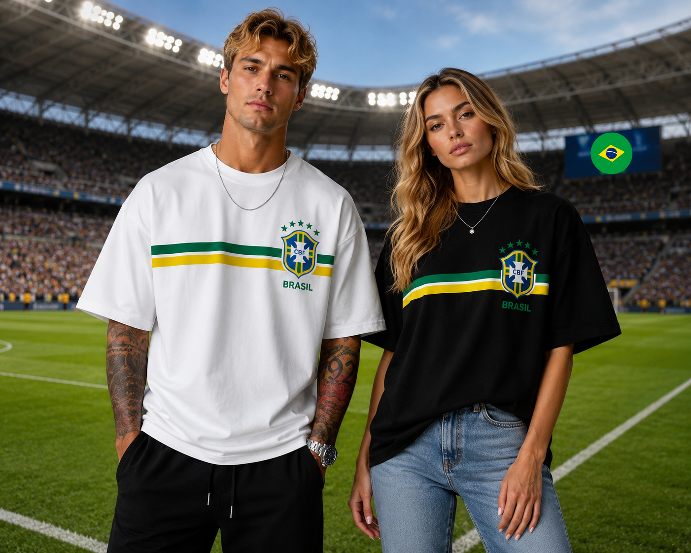 Brzail 🇧🇷 - Oversized T-shirt  [ Unisex ]