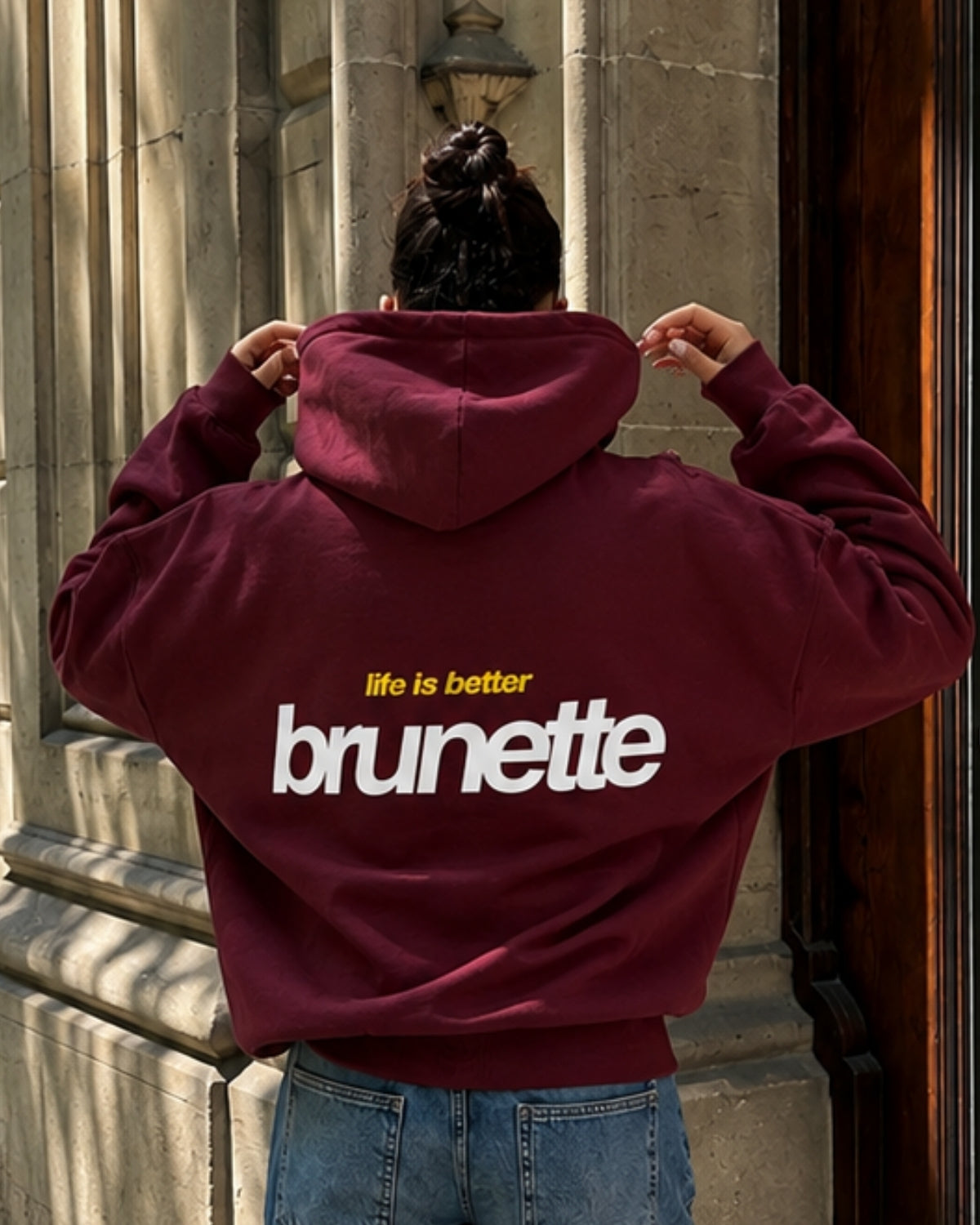 BRUNETTE - Women Oversized Hoodie
