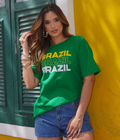 Brazil  - Women Oversized T-shirt  [ Unisex ]