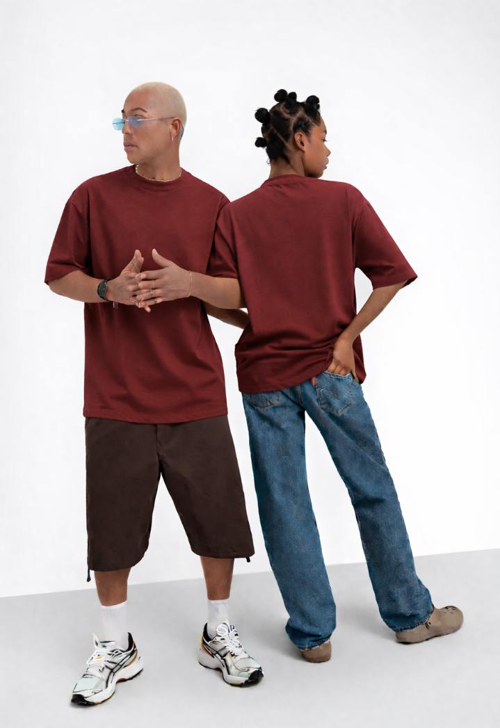 Basic T-shirt [ Unisex ] - Burgundy