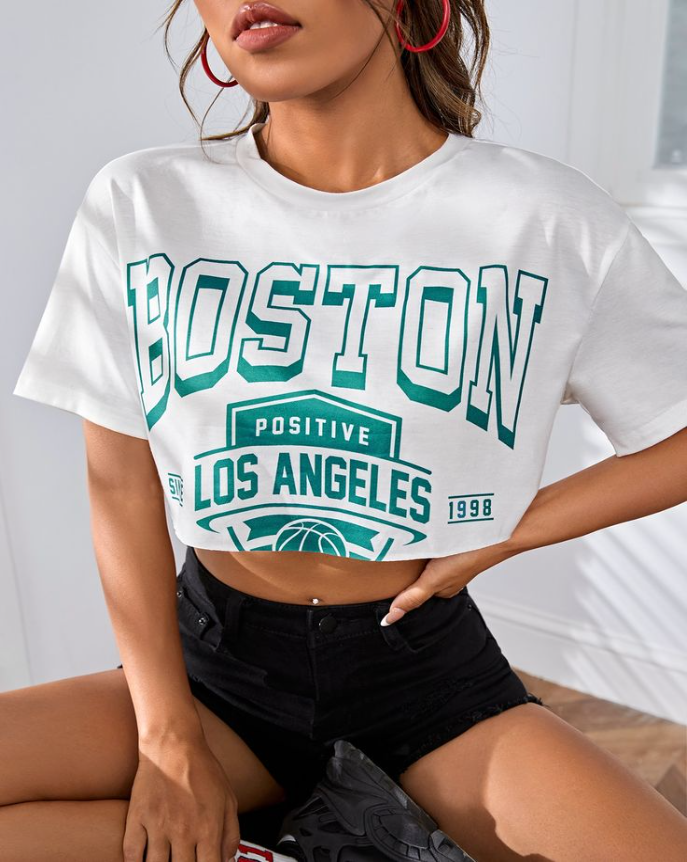 Boston Oversized Crop top