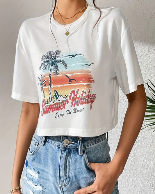 SUMMER Oversized Crop Top