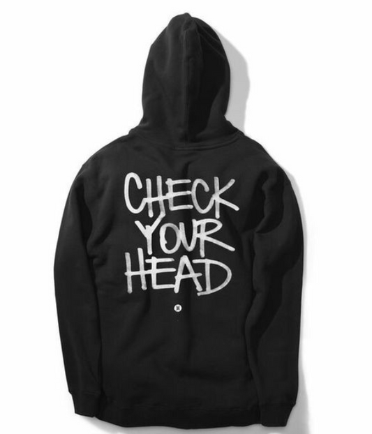 'Check Your Head ' Unisex Oversized Hoodie