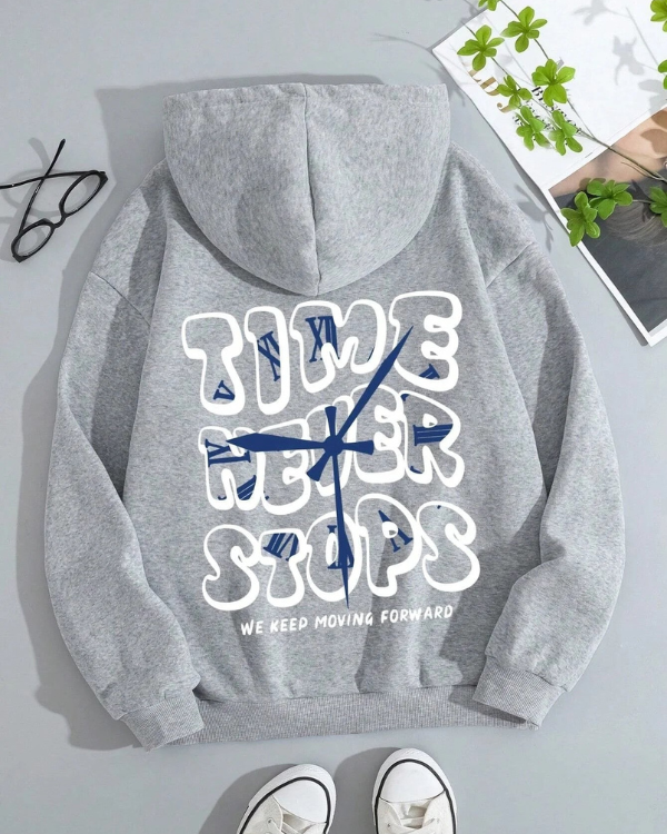 ' Time Never Stops ' Women Oversized Hoodie