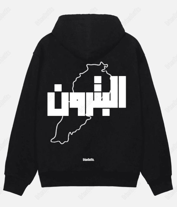 Beirut | بيروت Cities Hoodies Black / Cotton-Fleece / S البترون -OVERSIZED HOODIE