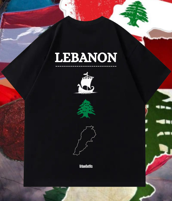Beirut | بيروت Oversized T-shirt Black / S فينيقيا  -Oversized T-shirt [ Unisex ]