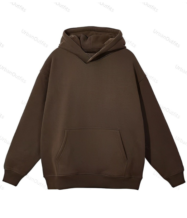 'Dark brown ' Oversized Plain Hoodie