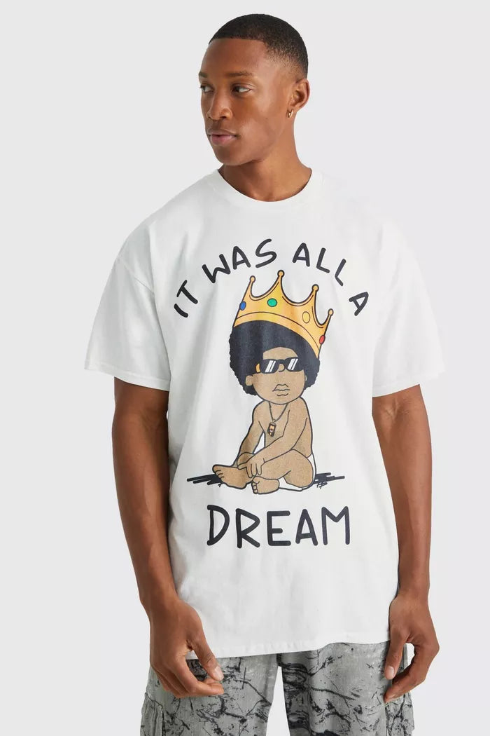 My Store Oversized T-shirt 'It was all a dream'  Oversized T-Shirt