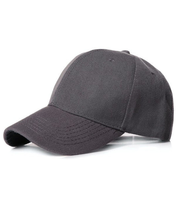 UrbanOutfits Basic cap dark gray Basic Cap [ Unisex ]- Black