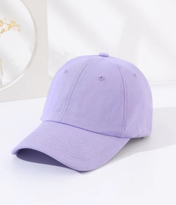 UrbanOutfits Basic cap light purple Basic Cap [ Unisex ]- Black
