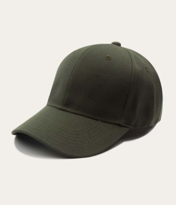 UrbanOutfits Basic cap olive green Basic Cap [ Unisex ]- Black