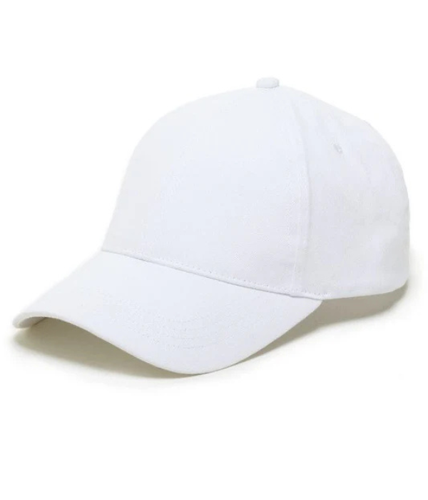 UrbanOutfits Basic cap White Basic Cap [ Unisex ]- Black